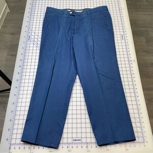 Classic Men's Blue‎ Dress Pants - Tailored Pleat Front